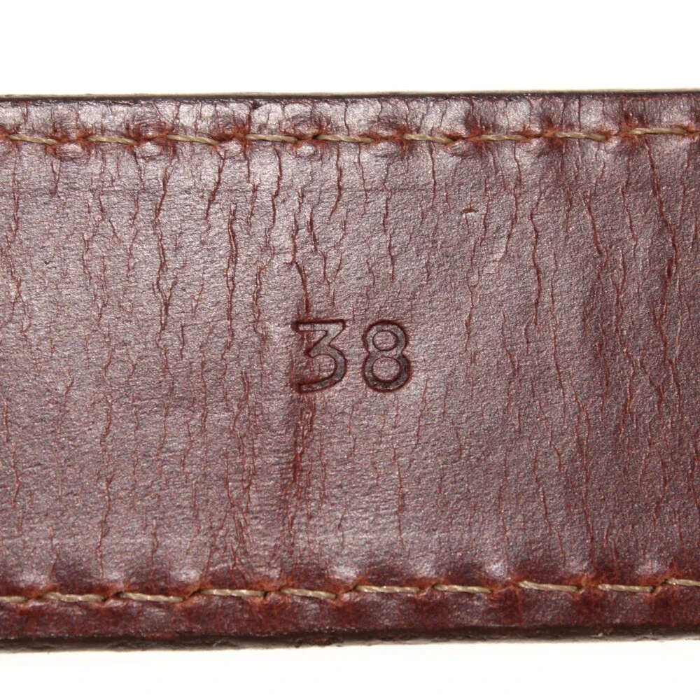 Torino Leather Company NWT Classic Belt Size 38 US in Solid Brown Leather